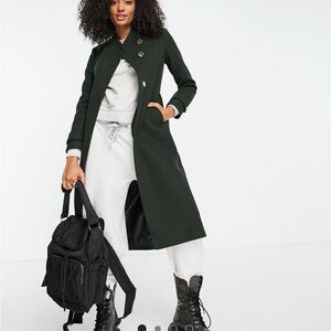 River Island Dark Green winter Coat